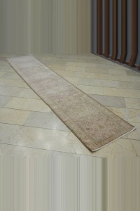 2x11 Vintage Narrow Persian Pink Rug Runner 68,338 - Turkish Rug Runner $i