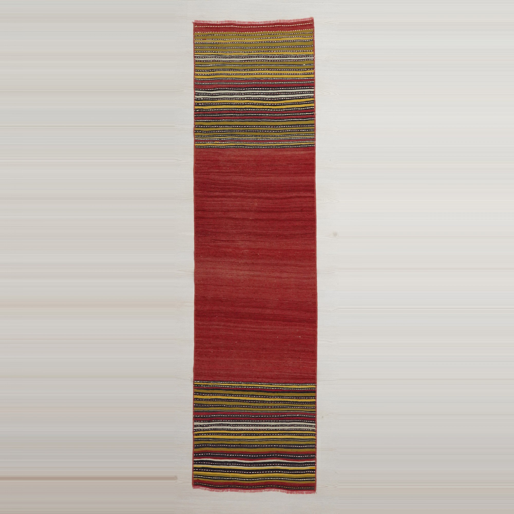 2x9 Red Turkish Kilim Rug Runner 68,256 - Turkish Rug Runner