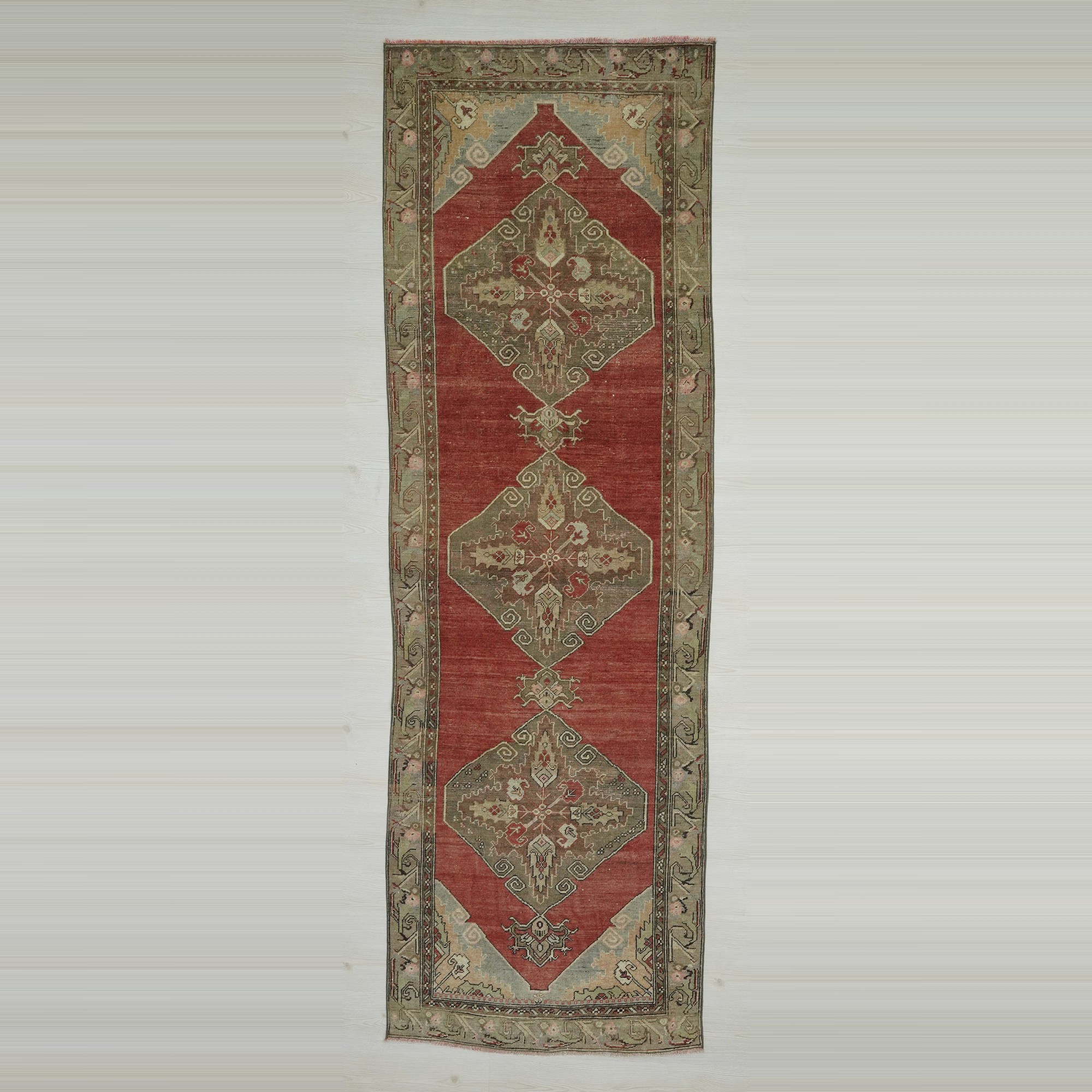 3.3x10 Old Kirsehir Rug Runner. 100,309 - Turkish Rug Runner