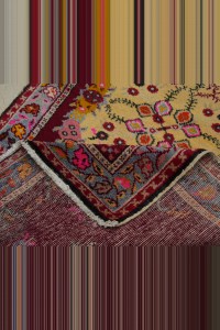 3.5x6 Colorful Old Turkish Carpet Rug 104,190 - Turkish Carpet Rug $i