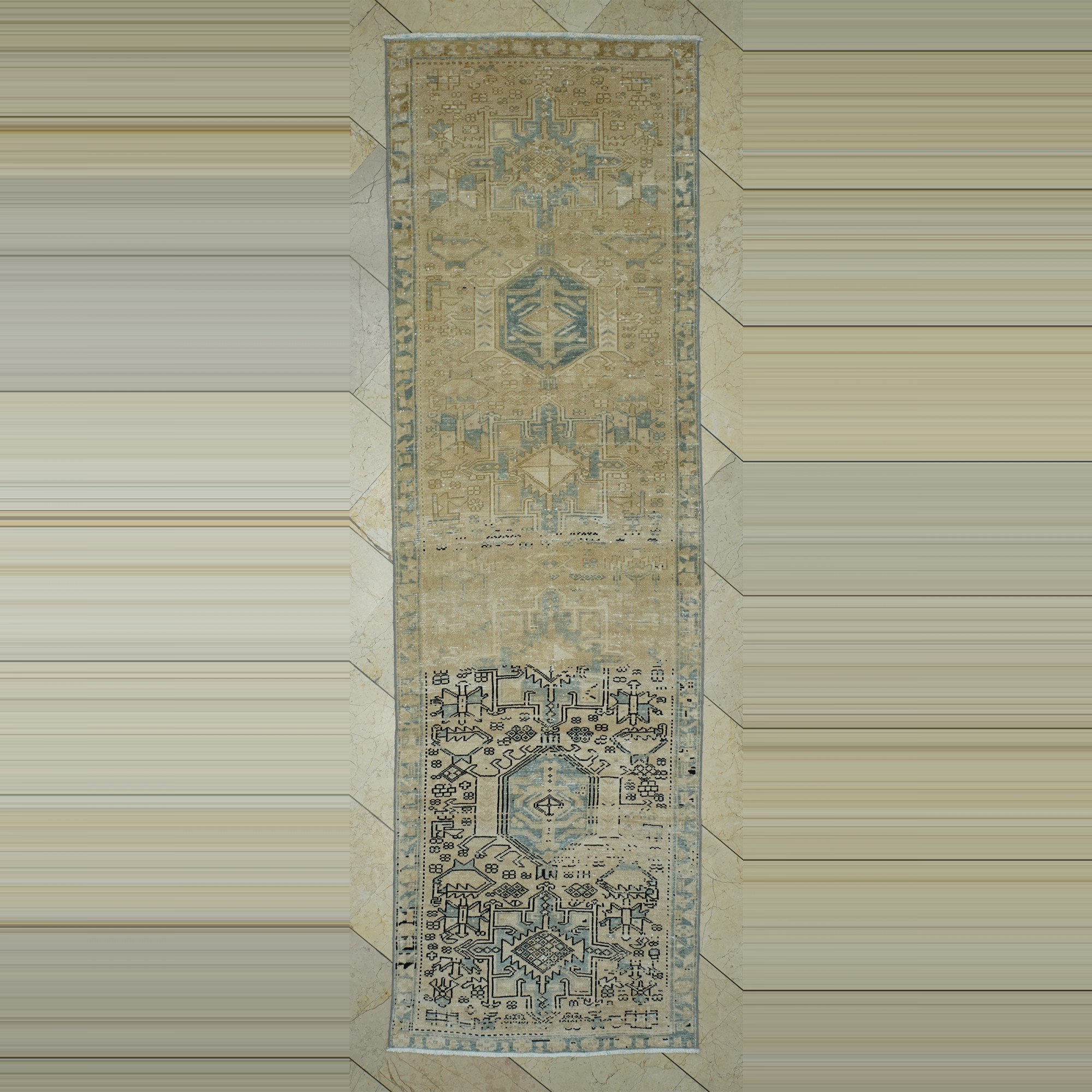 3x10 Persian Vintage Rug Runner 93,305 - Turkish Rug Runner