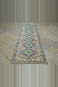 3x10 Salmon Pink Wool Oushak Rug Runner. 87,300 - Turkish Rug Runner  $i