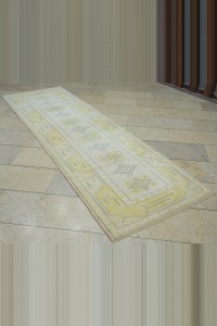 3x10 Wool Vintage Oushak Rug Runner 90,289 - Turkish Rug Runner $i