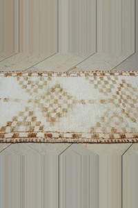 3x11 Brown White Soft Wool Turkish Rug Runner 88,343 - Turkish Rug Runner $i
