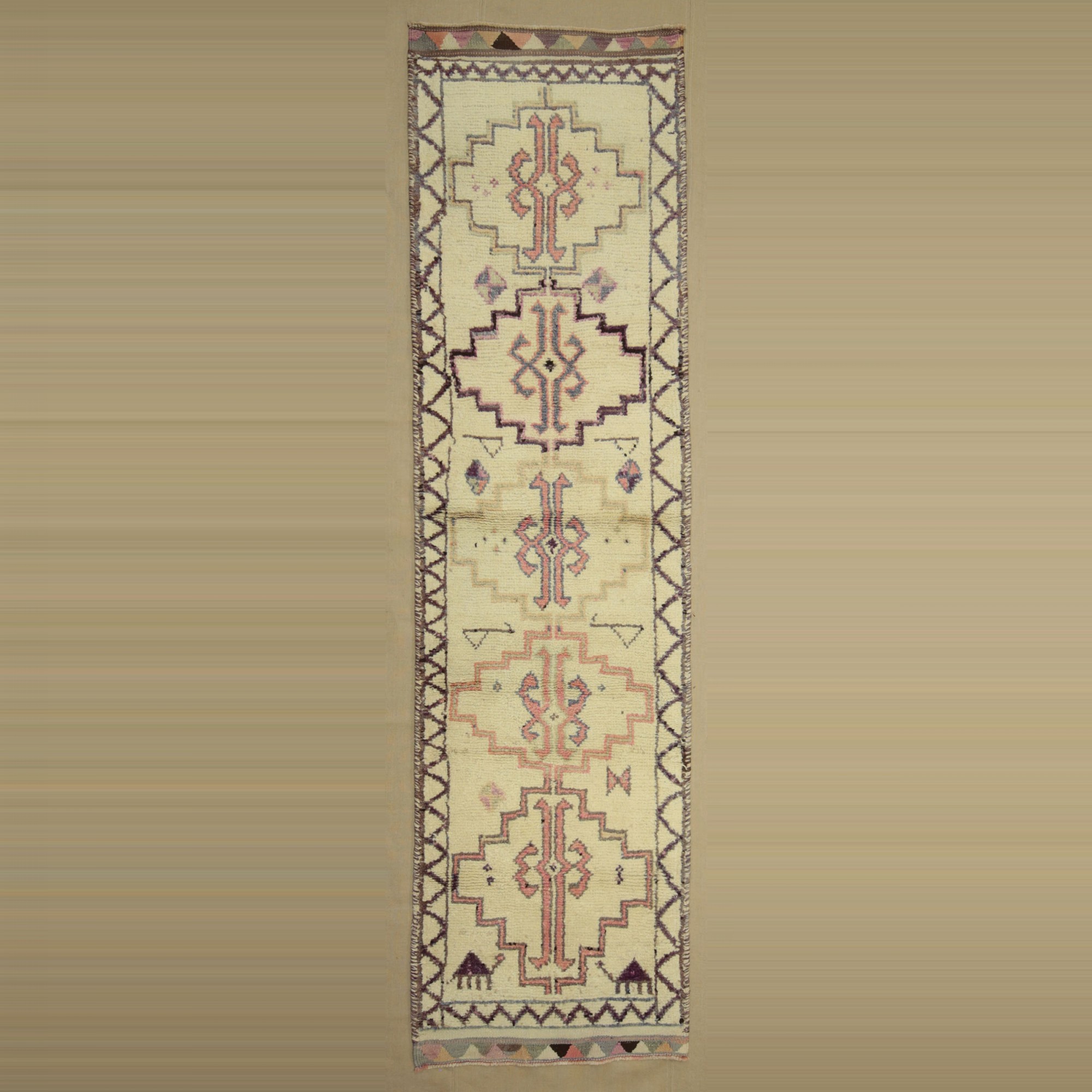 3x11 Wool Ethnic Rug Runner. 89,330 - Turkish Rug Runner