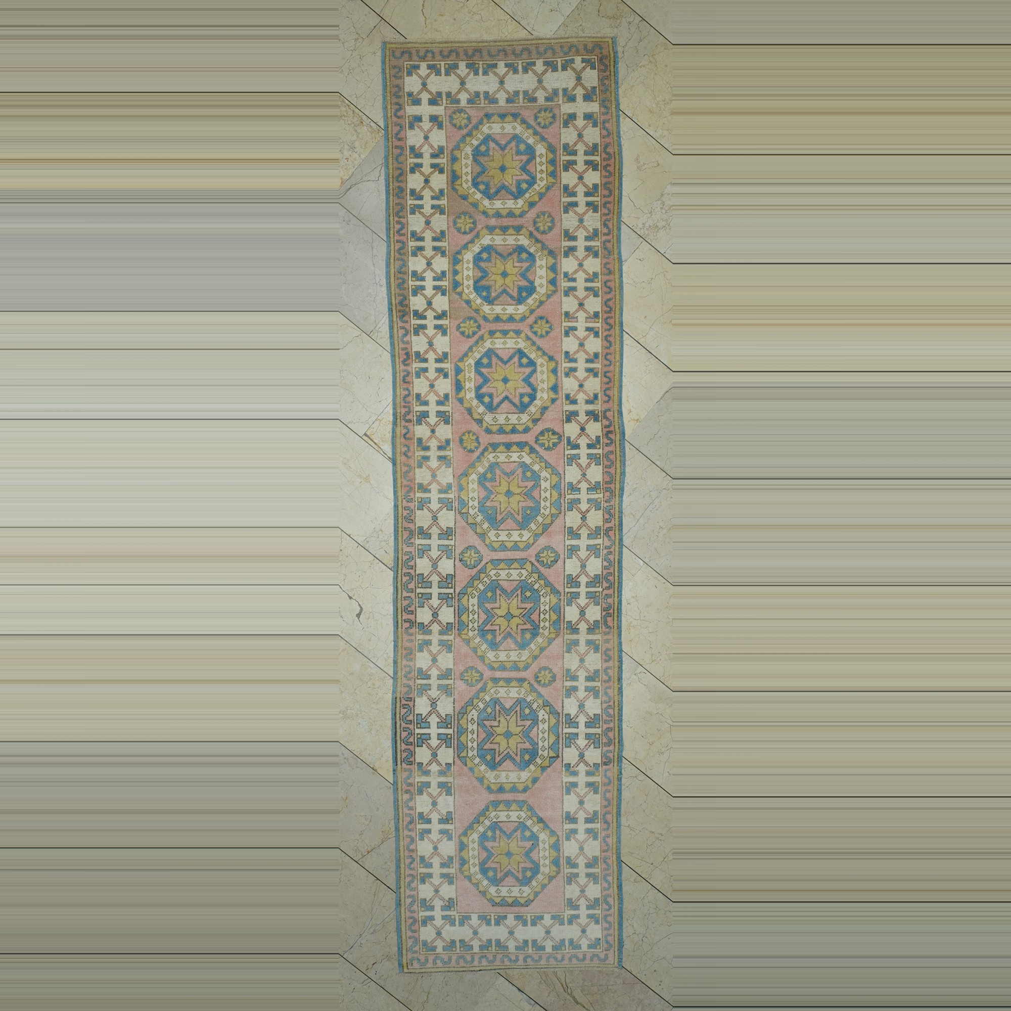 3x11 Wool Oushak Rug Runner 86,341 - Turkish Rug Runner
