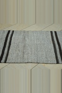 3x12 Goat Ait And Cotton Kilim Rug Runner. 100,368 - Turkish Rug Runner $i