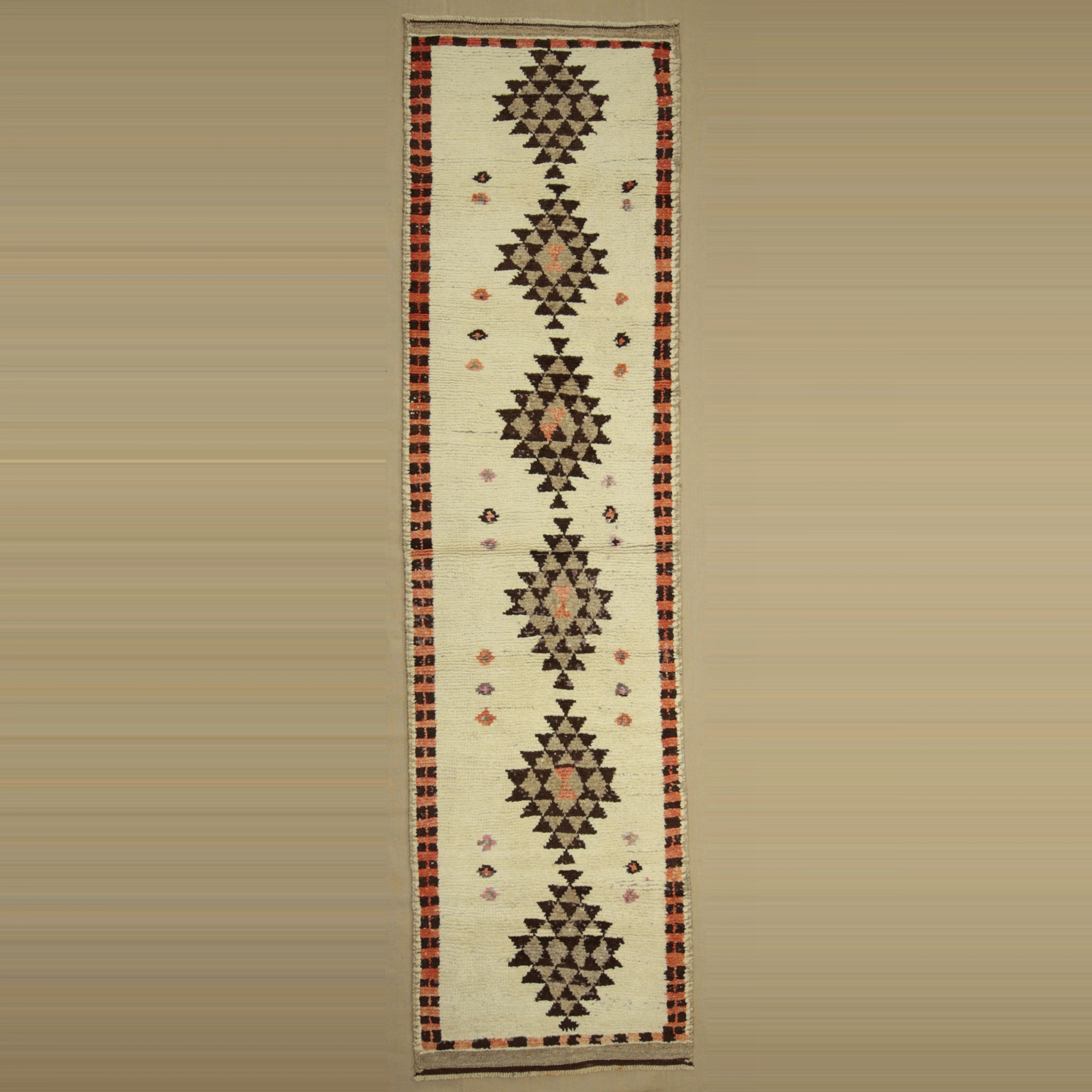 3x12 Wool Ethnic Rug Runner. 94,355 - Turkish Rug Runner