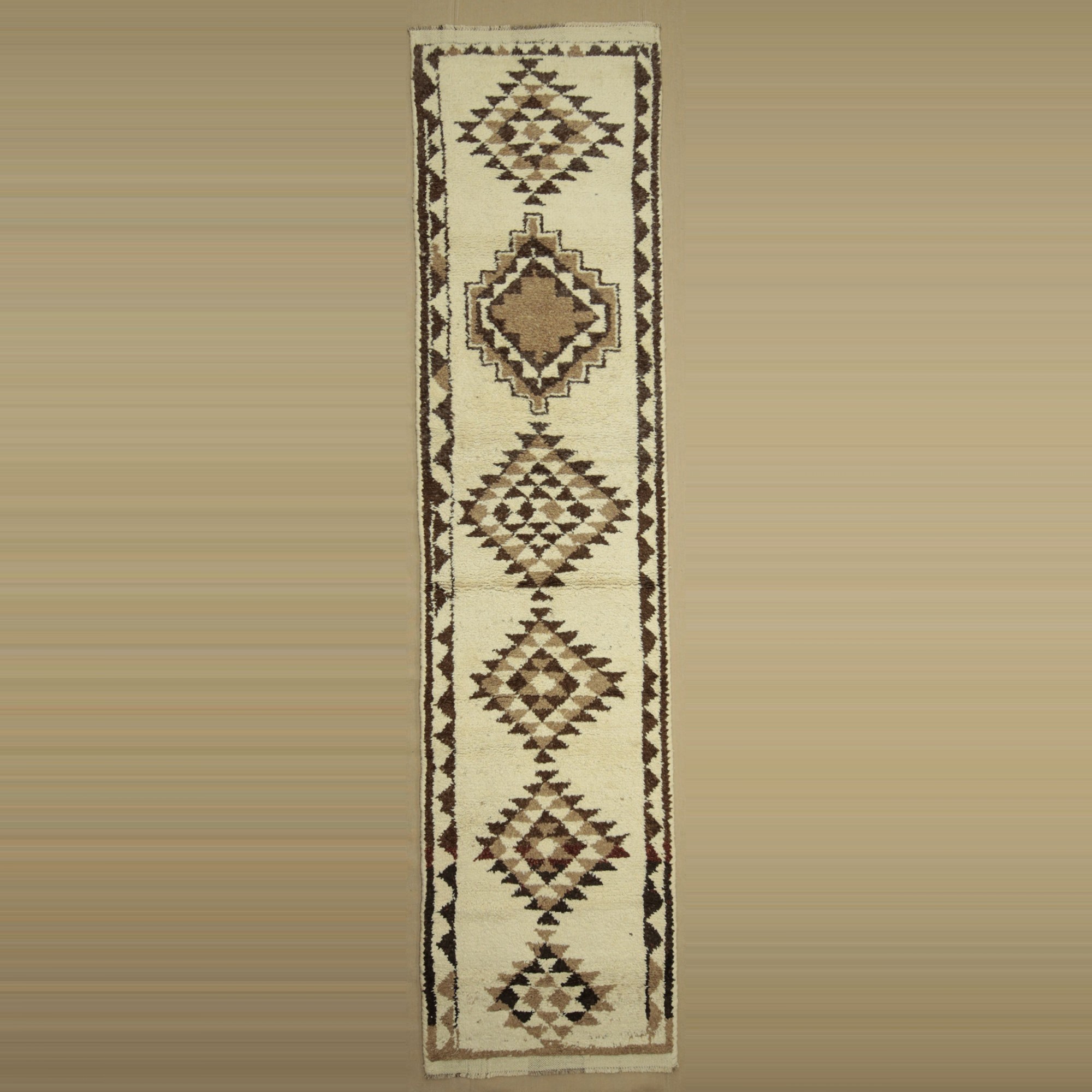3x12 Wool Herki Rug Runner 89,370 - Turkish Rug Runner