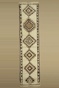 Turkish Rug Runner 3x12 Wool Herki Rug Runner 89,370