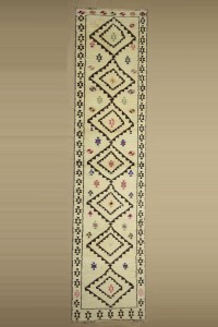 Turkish Rug Runner 3x13 Wool Rug Runner. 94,403