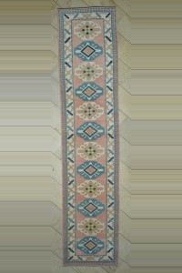 Turkish Rug Runner 3x14 Wool Oushak Rug Runner  94,412