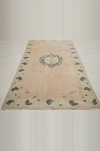3x5.5 Salmon Pink Turkish Carpet Rug 90,167 - Turkish Carpet Rug  $i
