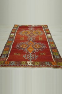 3x5 Beautiful Afyon Emirdag Kilim Rug 100,145 - Turkish Kilim Rug  $i