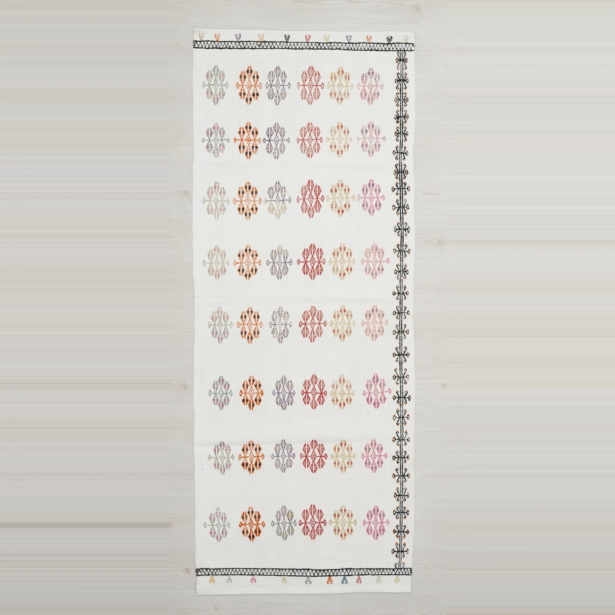 3x8 Cotton On Cotton Adana Kilim Rug 92,240 - Turkish Rug Runner