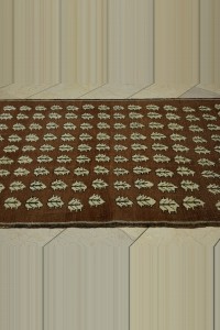 4.6x10 Abstract Brown Antique Kars Carpet Rug 140,305 - Turkish Carpet Rug  $i