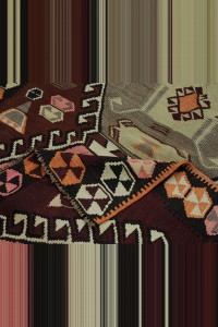 4.6x17 Stairs Decor Long Kars Kilim Rug Runner 140,526 - Turkish Rug Runner $i