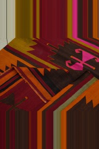 4x11 Colorful Old Cappadocia Kilim Rug 123,343 - Turkish Kilim Rug $i