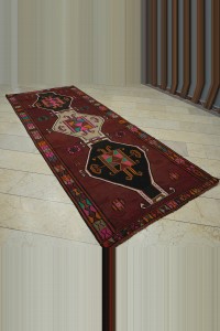 4x11 Old Flat Weave Kars Kilim Rug 134,345 - Turkish Kilim Rug  $i