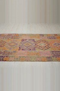 4x14 Beautiful Antique Kars Kilim Rug 116,429 - Turkish Kilim Rug  $i