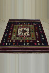 4x5 Sun Faded Balikkesir Kilim Rug 113,145 - Turkish Kilim Rug $i