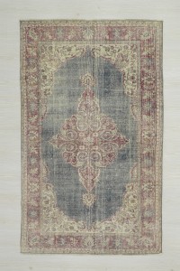 4x6.5 Navy Blue Oushak Rug 120,197 - Oushak Rug $i