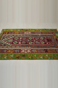 4x6 Tree Of Life Pattern Turkish Kilim Rug. 114,174 - Turkish Kilim Rug  $i