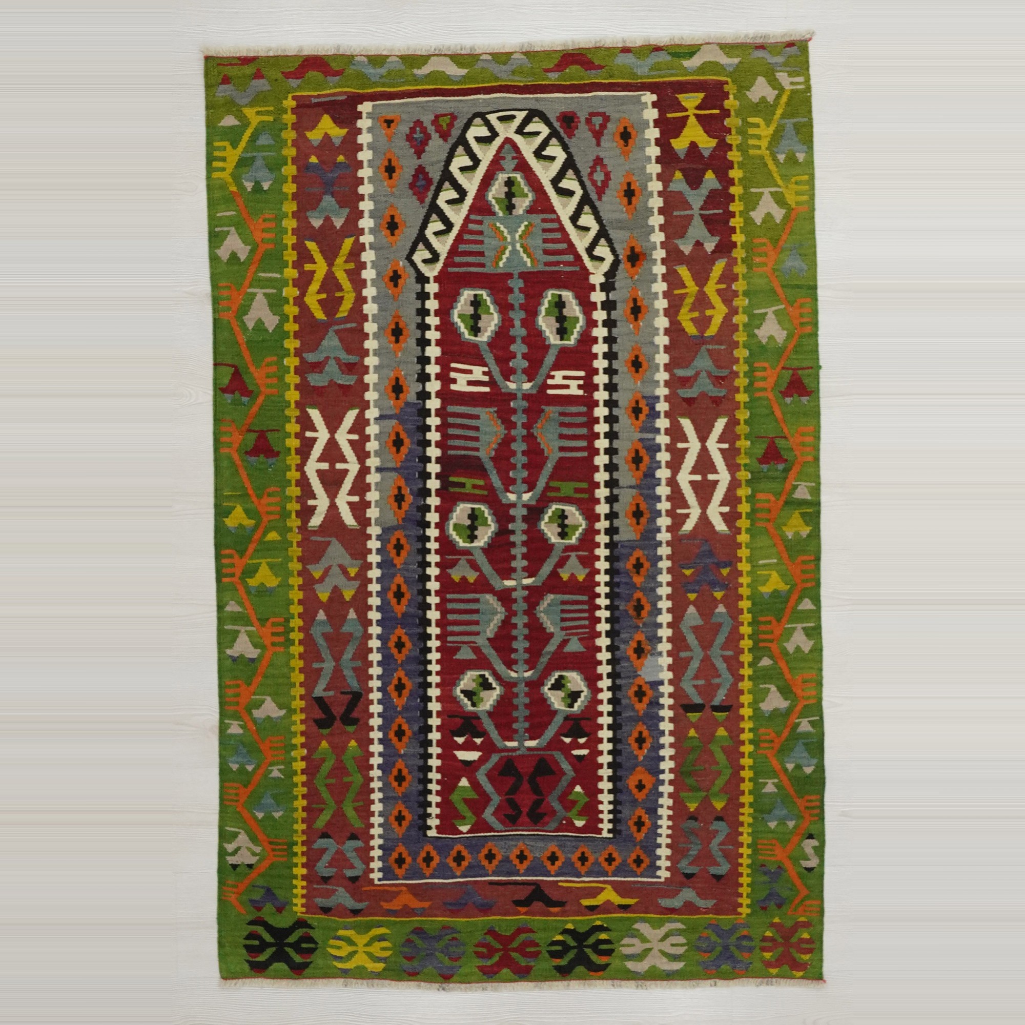 4x6 Tree Of Life Pattern Turkish Kilim Rug. 114,174 - Turkish Kilim Rug