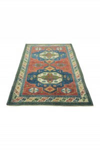 4x6 Turkish Colorful Carpet Rug 129,166 - Turkish Carpet Rug  $i