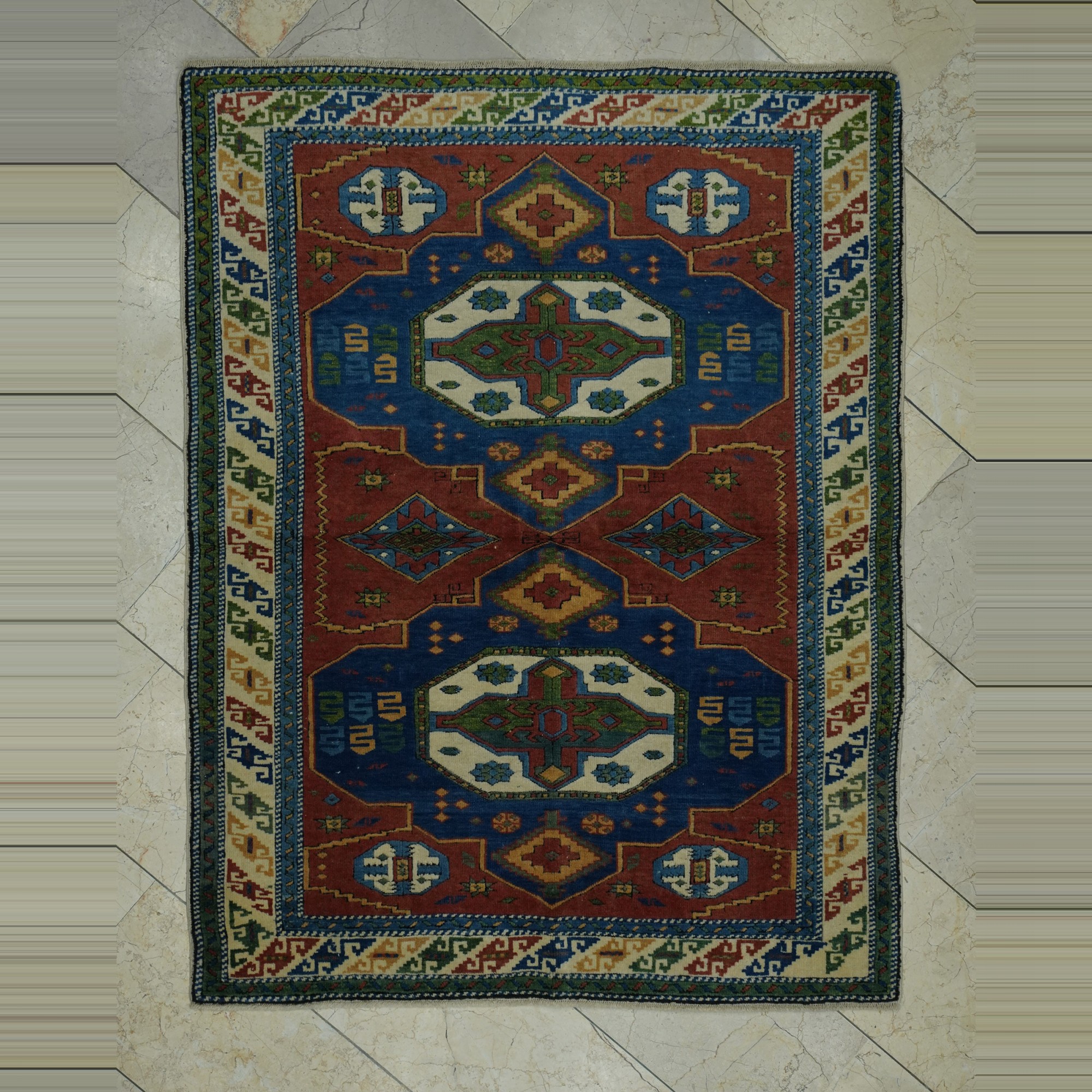 4x6 Turkish Colorful Carpet Rug 129,166 - Turkish Carpet Rug