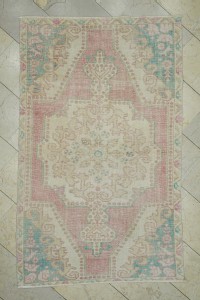 Turkish Carpet Rug 4x7 Old Oushak Rug 124,200