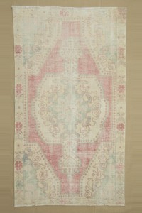Turkish Carpet Rug 4x7 Old Vintage Oushak Rug. 122,210