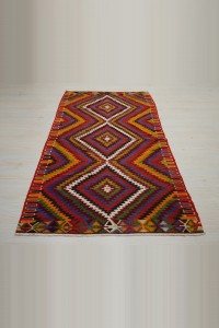 4x7 Turkish Denizli Cal Kilim Rug 111,221 - Turkish Kilim Rug  $i