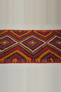 4x7 Turkish Denizli Cal Kilim Rug 111,221 - Turkish Kilim Rug  $i