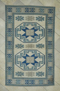 4x7 Vintage Wool Oushak Rug 120,195 - Oushak Rug $i