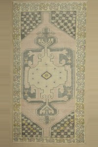 Turkish Carpet Rug 4x8 Faded Color Oushak Rug. 127,248