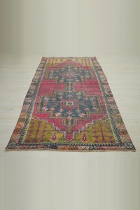 4x8 Vintage Turkish Carpet Rug 118,235 - Turkish Carpet Rug $i