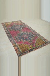 4x8 Vintage Turkish Carpet Rug 118,235 - Turkish Carpet Rug $i