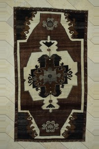 Turkish Carpet Rug 5x10 Brown Kars Carpet Rug 160,292