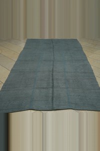 5x10 Overdye Gray Hemp Kilim Rug 155,302 - Turkish Hemp Rug $i