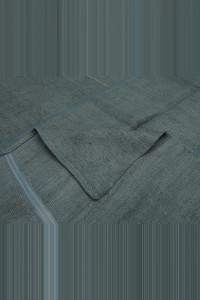 5x10 Overdye Gray Hemp Kilim Rug 155,302 - Turkish Hemp Rug $i