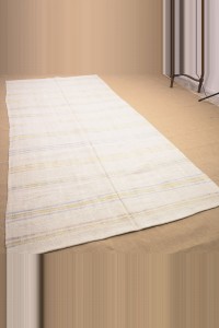 5x11 Mid Century Modern Hemp Kilim Rug. 160,342 - Turkish Hemp Rug $i