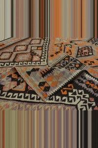 5x13 Long And Wide Old Flat Weave Kars Kilim Rug 145,406 - Turkish Kilim Rug  $i