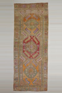 Turkish Carpet Rug 5x13 Village Woven Kars Carpet Rug 155,381