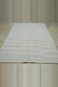 5x8 Minimalist Decor Stripe Hemp Kilim Rug 157,260 - Turkish Hemp Rug $i