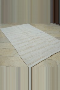 5x8 Minimalist Decor Stripe Hemp Kilim Rug 157,260 - Turkish Hemp Rug $i