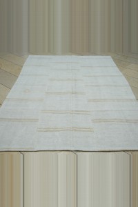 5x8 Minimalist Decor Stripe Hemp Kilim Rug 171,254 - Turkish Hemp Rug $i