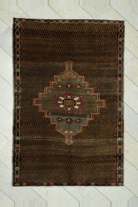 5x8 Old Antique Kars Carpet Rug 162,244 - Turkish Carpet Rug $i