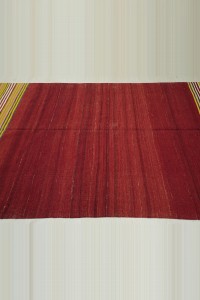 5x8 Old Red Gordes Kilim Rug 151,234 - Turkish Kilim Rug  $i