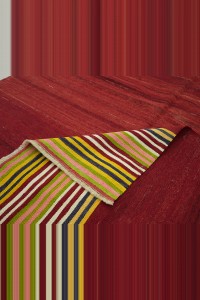 5x8 Old Red Gordes Kilim Rug 151,234 - Turkish Kilim Rug  $i